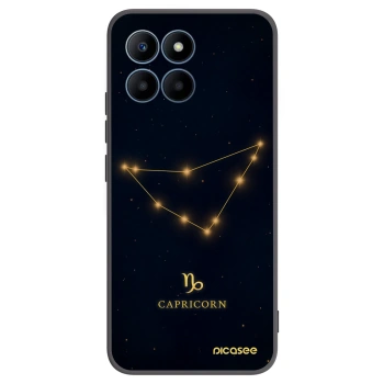 Picasee silikonowe czarne etui na Honor 70 Lite - CAPRICORN