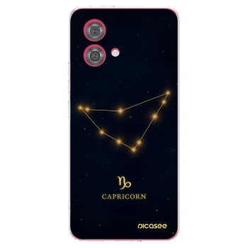 Picasee silikonowe przeźroczyste etui na Motorola Moto G84 5G - CAPRICORN