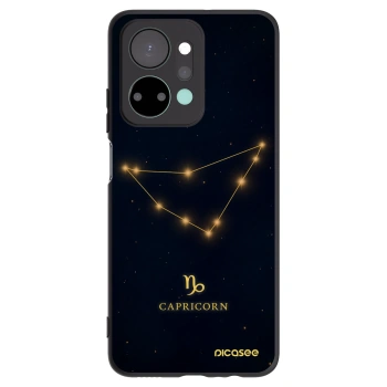 Picasee silikonowe czarne etui na Honor X7a - CAPRICORN