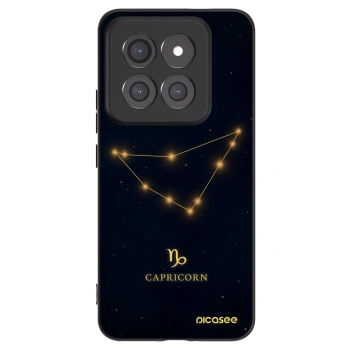 Picasee silikonowe czarne etui na Xiaomi 14 Pro - CAPRICORN