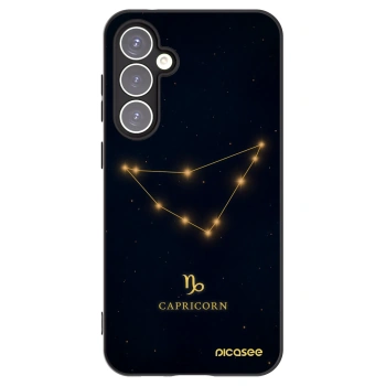 Picasee silikonowe czarne etui na Samsung Galaxy S23 FE S711B - CAPRICORN