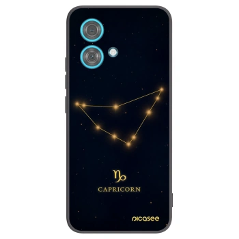 Picasee silikonowe czarne etui na Motorola Edge 40 Neo - CAPRICORN
