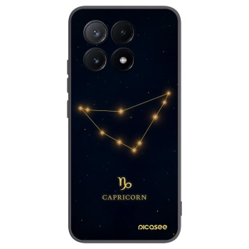 Picasee silikonowe czarne etui na Xiaomi Poco X6 Pro - CAPRICORN