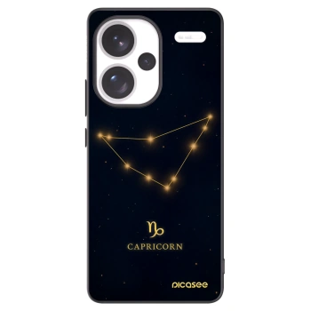 Picasee silikonowe czarne etui na Xiaomi Redmi Note 13 Pro+ 5G - CAPRICORN
