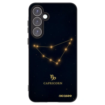Picasee silikonowe czarne etui na Samsung Galaxy A55 5G A556B - CAPRICORN