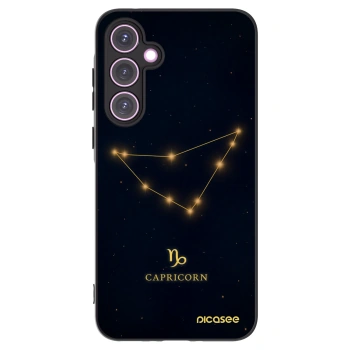 Picasee silikonowe czarne etui na Samsung Galaxy A35 5G A356B - CAPRICORN