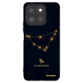 Picasee silikonowe czarne etui na Honor X8b - CAPRICORN