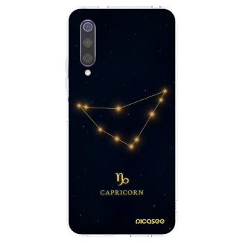 Picasee silikonowe przeźroczyste etui na Xiaomi Mi 9 - CAPRICORN