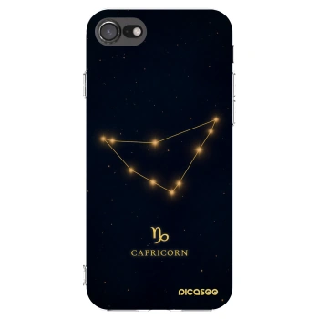 Picasee silikonowe przeźroczyste etui na Apple iPhone 7 - CAPRICORN