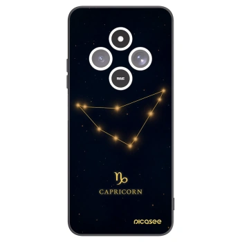 Picasee silikonowe czarne etui na Xiaomi Redmi 14C - CAPRICORN