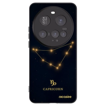 Picasee silikonowe czarne etui na Xiaomi 15 Ultra - CAPRICORN