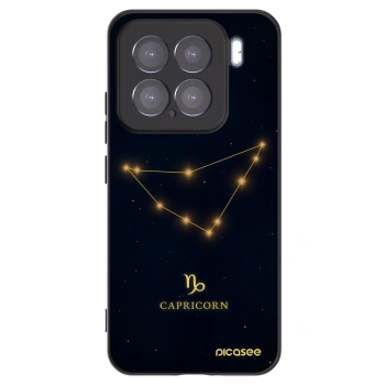 Picasee silikonowe czarne etui na Xiaomi 15 - CAPRICORN