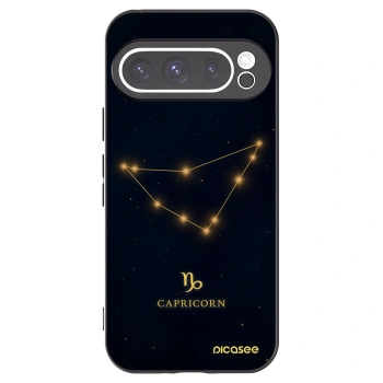 Picasee silikonowe czarne etui na Google Pixel 9 Pro - CAPRICORN