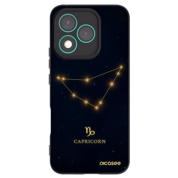 Picasee silikonowe czarne etui na Honor 400 Lite 5G - CAPRICORN