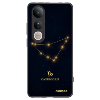 Picasee silikonowe czarne etui na Vivo V50 Lite 5G - CAPRICORN
