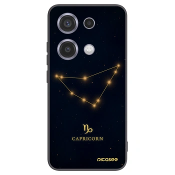 Picasee silikonowe czarne etui na Xiaomi Redmi Note 14S - CAPRICORN
