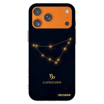 Picasee silikonowe przeźroczyste etui na Apple iPhone 17 Pro Max - CAPRICORN