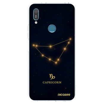 Picasee silikonowe przeźroczyste etui na Huawei Y6 2019 - CAPRICORN