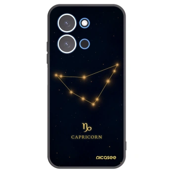 Picasee silikonowe czarne etui na Xiaomi Redmi 15C 4G - CAPRICORN