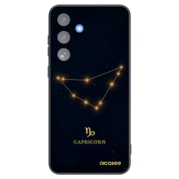 Picasee silikonowe czarne etui na Samsung Galaxy S25 FE 5G - CAPRICORN