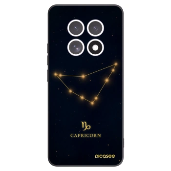 Picasee silikonowe czarne etui na Xiaomi Redmi Note 15 4G - CAPRICORN