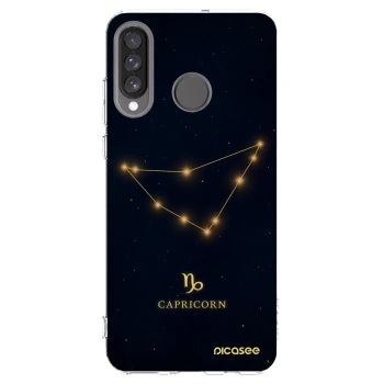 Picasee silikonowe przeźroczyste etui na Huawei P30 Lite - CAPRICORN