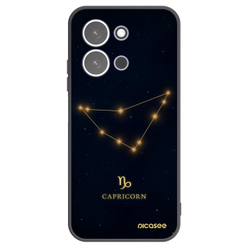 Picasee silikonowe czarne etui na Xiaomi Redmi 15C 5G - CAPRICORN