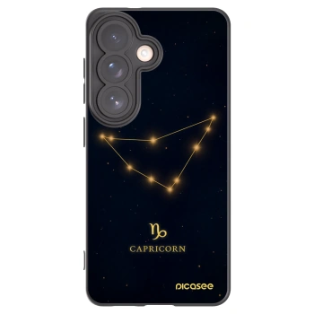 Picasee silikonowe czarne etui na Samsung Galaxy S26 - CAPRICORN