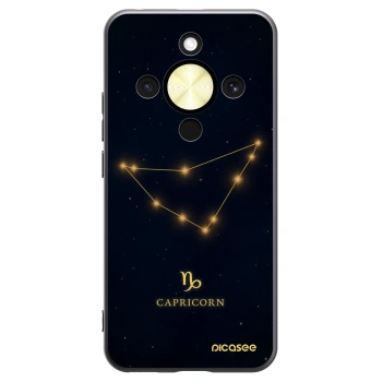 Picasee silikonowe czarne etui na Honor Magic8 Lite 5G - CAPRICORN