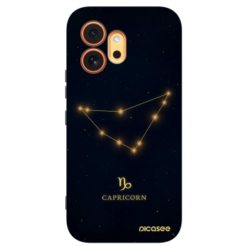 Picasee silikonowe czarne etui na Honor 600 - CAPRICORN