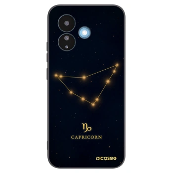 Picasee silikonowe czarne etui na Xiaomi Redmi Note 17 Pro 5G - CAPRICORN