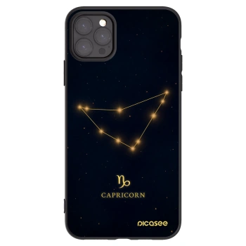 Picasee silikonowe czarne etui na Apple iPhone 11 Pro Max - CAPRICORN
