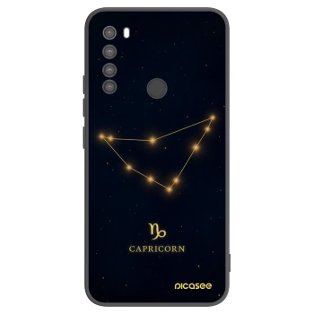 Picasee silikonowe czarne etui na Xiaomi Redmi Note 8 - CAPRICORN