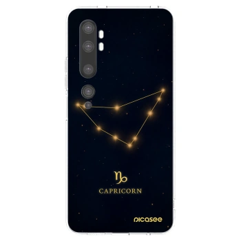 Picasee silikonowe przeźroczyste etui na Xiaomi Mi Note 10 (Pro) - CAPRICORN