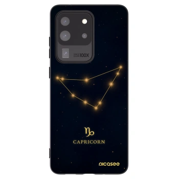 Picasee silikonowe czarne etui na Samsung Galaxy S20 Ultra 5G G988F - CAPRICORN