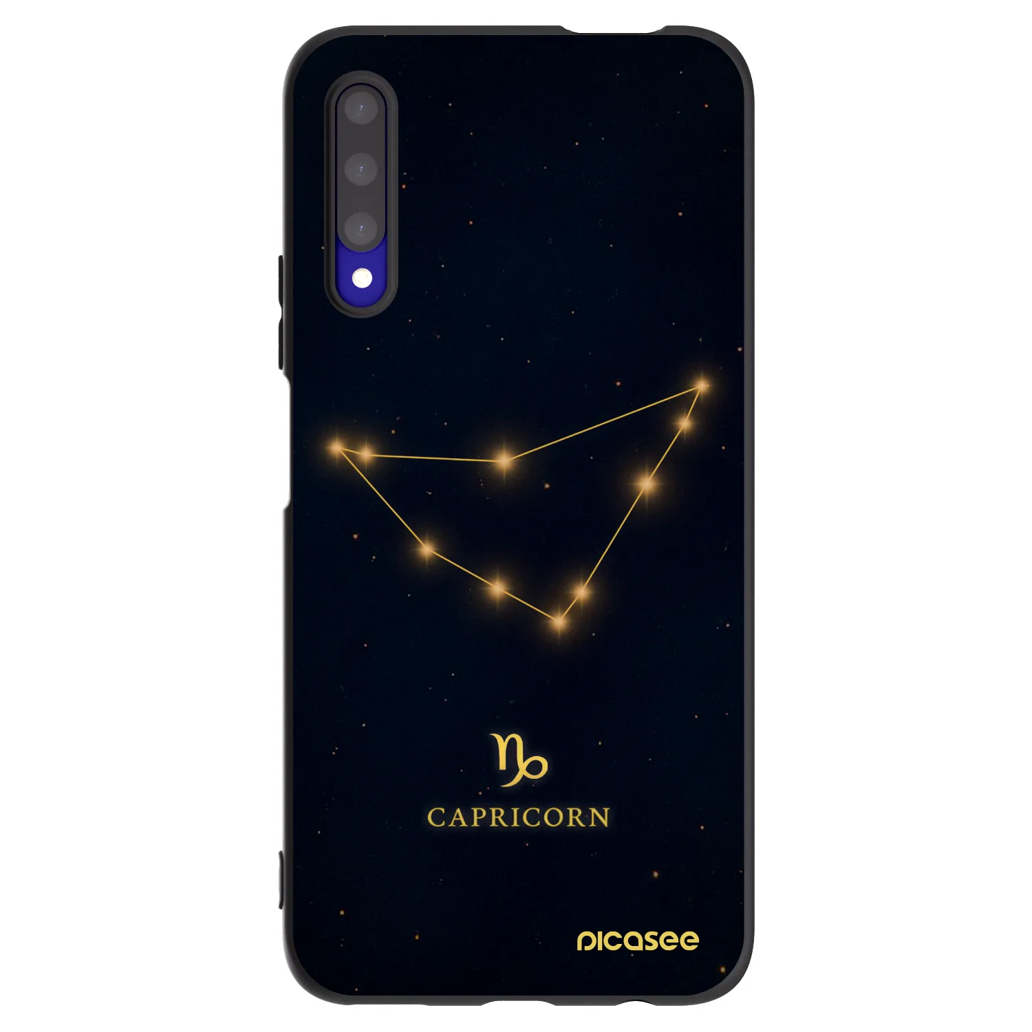 Picasee silikonowe czarne etui na Honor 9X Pro - CAPRICORN