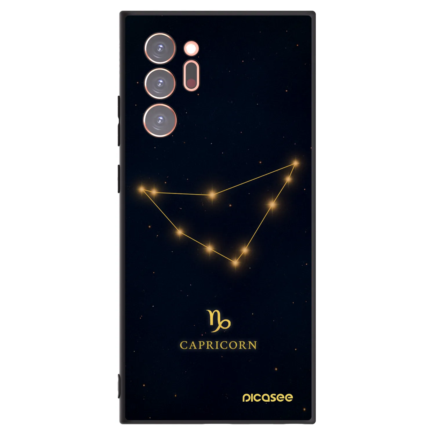 Picasee silikonowe czarne etui na Samsung Galaxy Note 20 Ultra - CAPRICORN