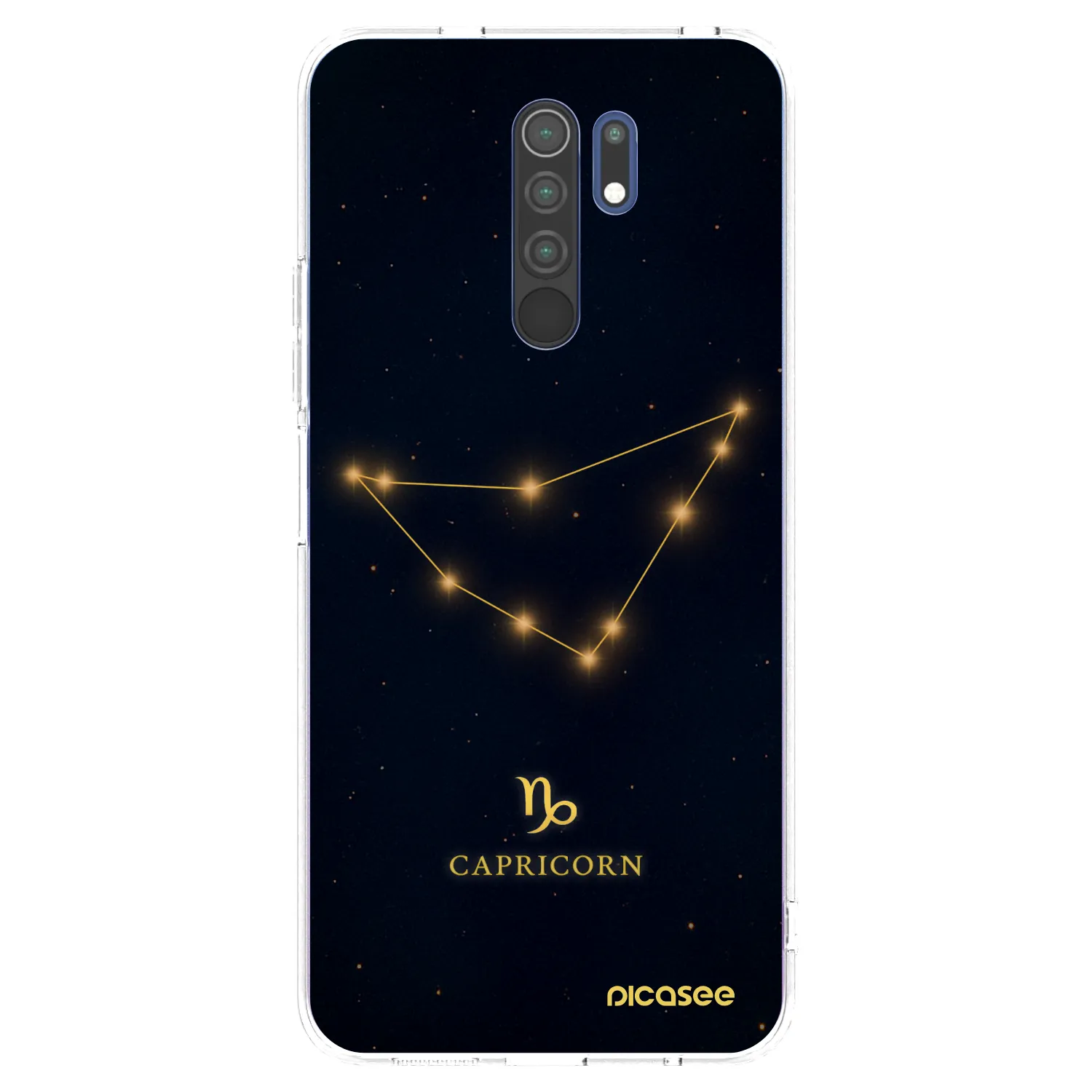 Picasee silikonowe przeźroczyste etui na Xiaomi Redmi 9 - CAPRICORN