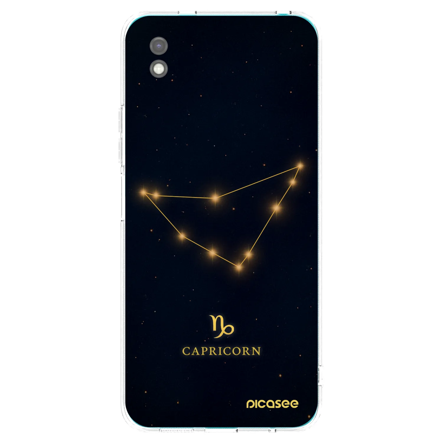 Picasee silikonowe czarne etui na Xiaomi Redmi 9A - CAPRICORN