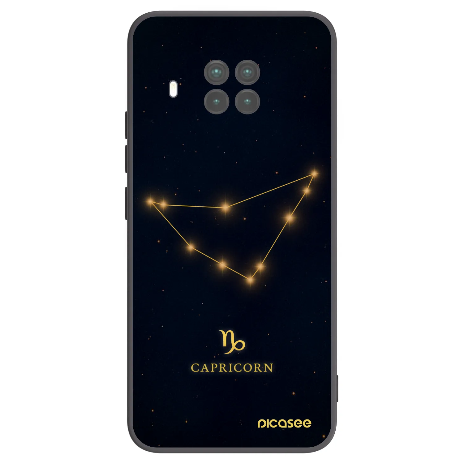 Picasee silikonowe czarne etui na Xiaomi Mi 10T Lite - CAPRICORN