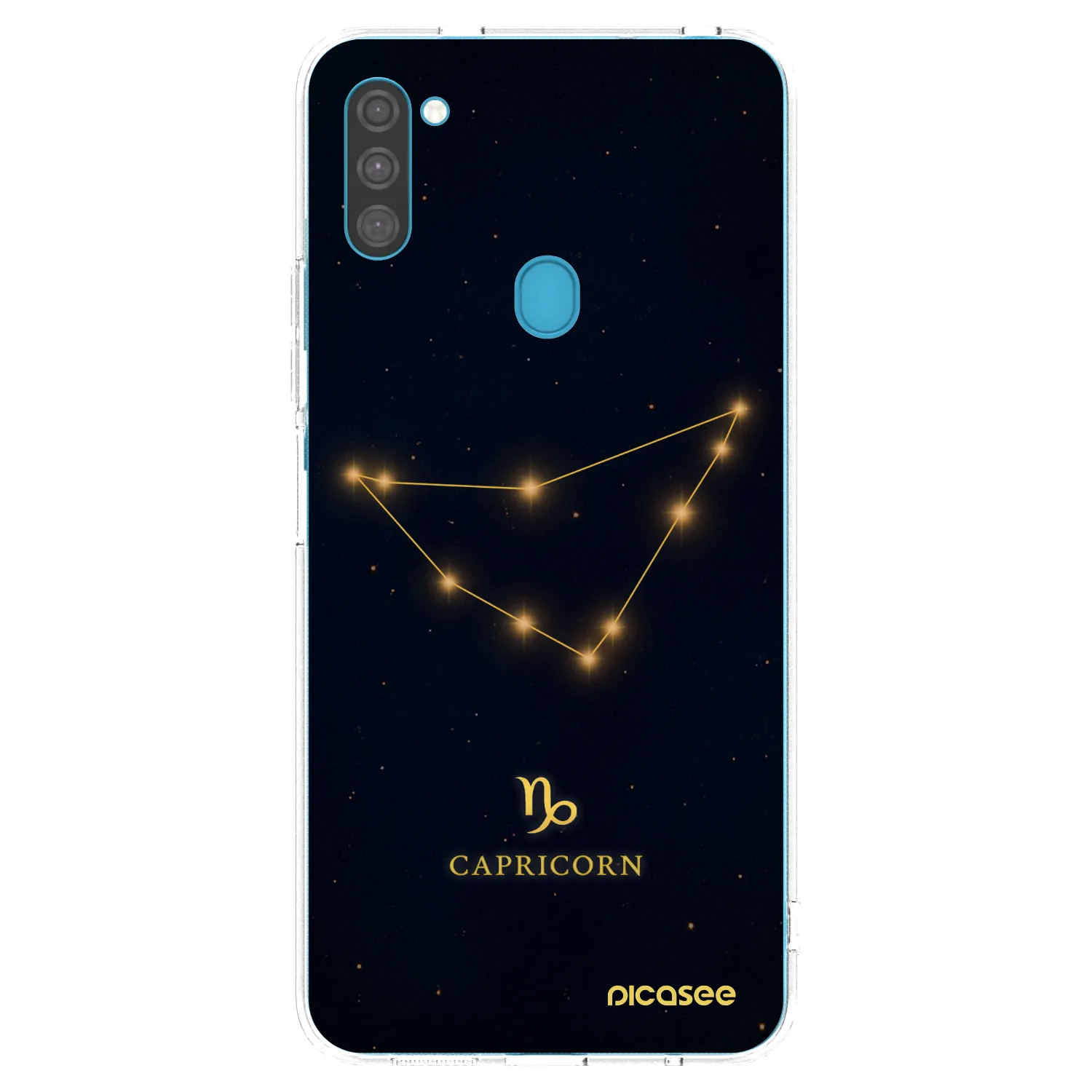 Picasee silikonowe przeźroczyste etui na Samsung Galaxy M11 - CAPRICORN