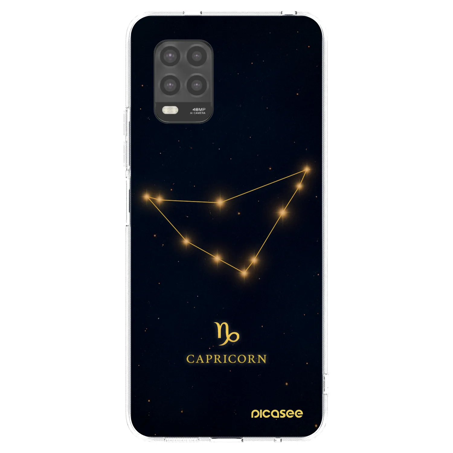 Picasee silikonowe przeźroczyste etui na Xiaomi Mi 10 Lite - CAPRICORN