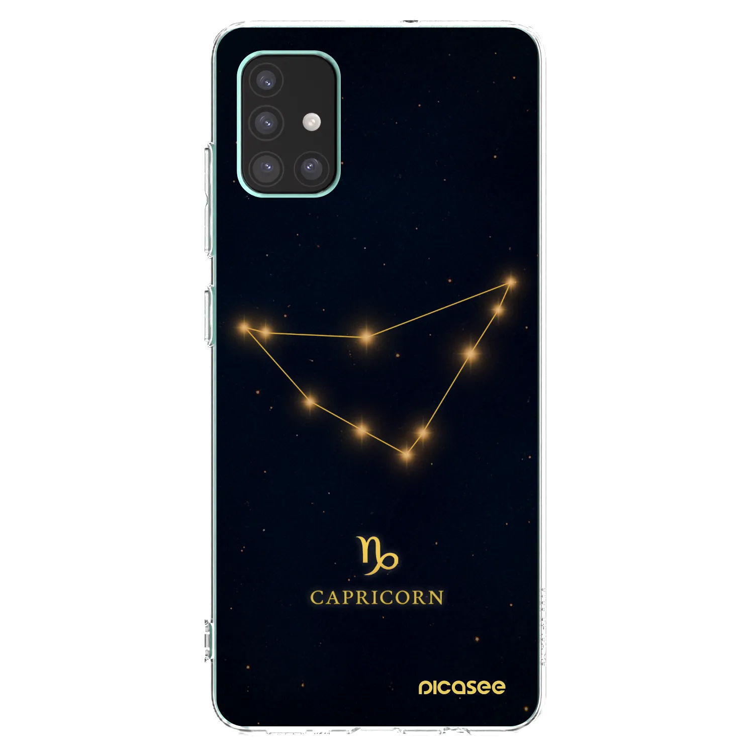 Picasee silikonowe przeźroczyste etui na Samsung Galaxy M51 M515F - CAPRICORN