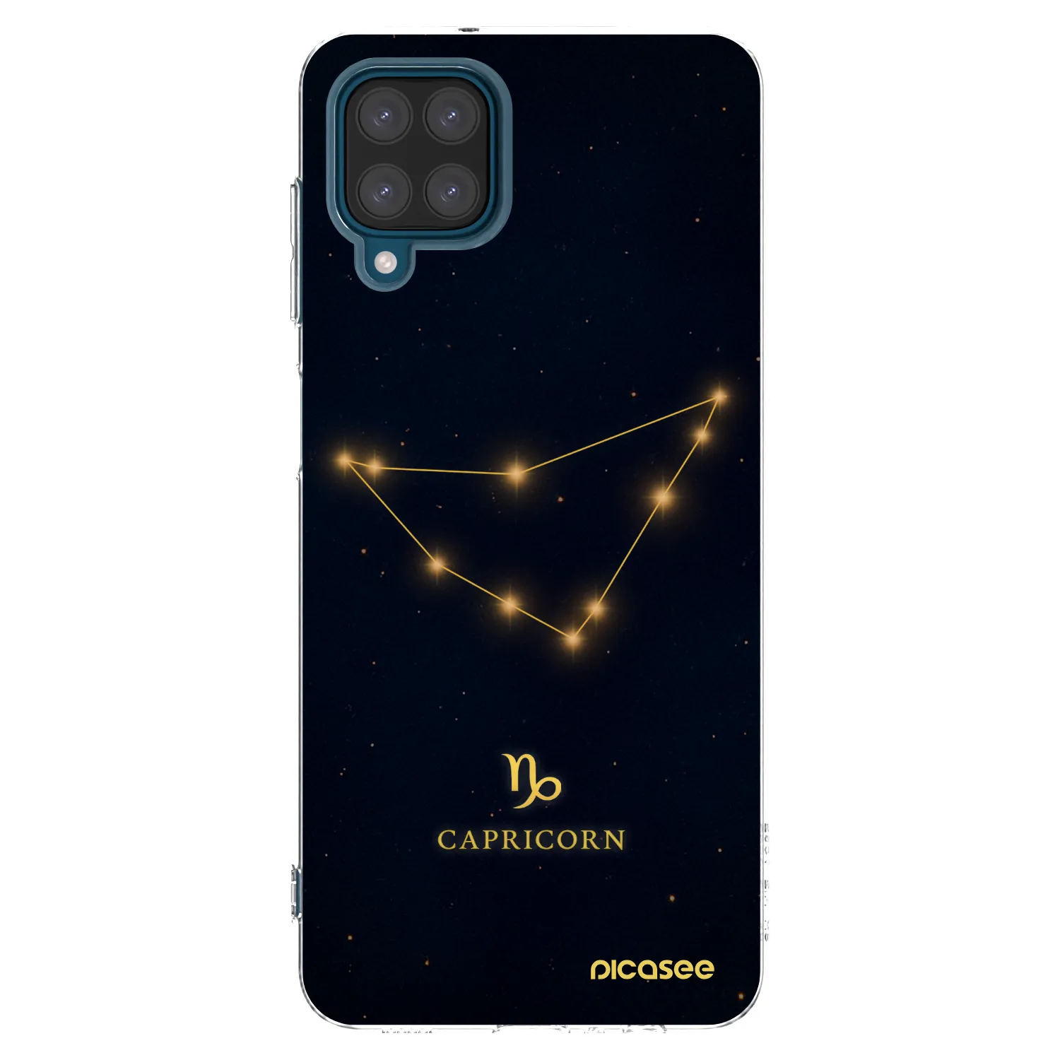 Picasee silikonowe przeźroczyste etui na Samsung Galaxy A12 A125F - CAPRICORN
