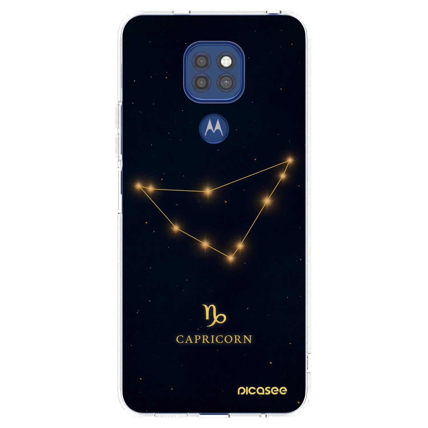 Picasee silikonowe przeźroczyste etui na Motorola Moto G9 Play - CAPRICORN
