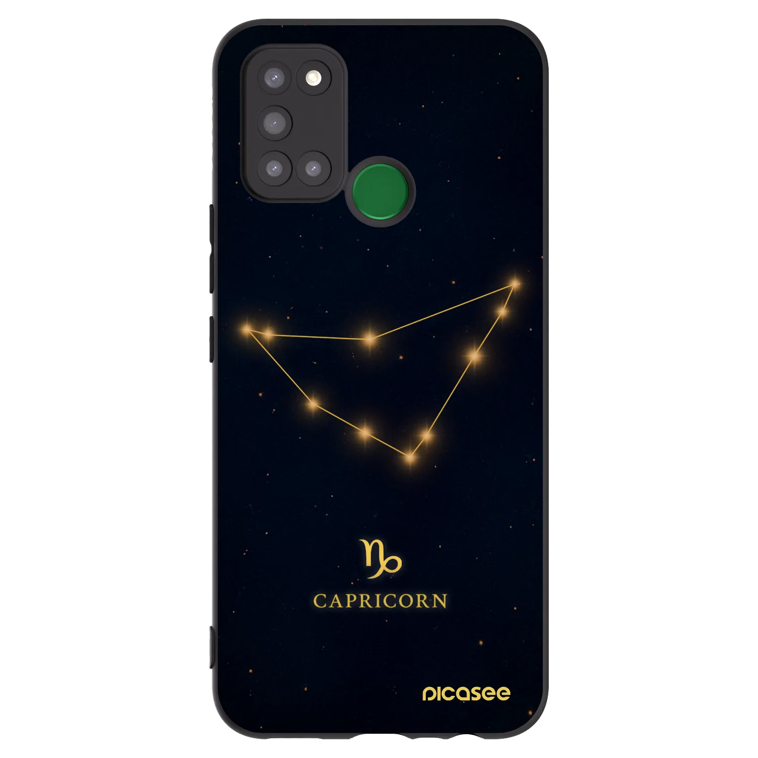 Picasee silikonowe czarne etui na Realme 7i - CAPRICORN