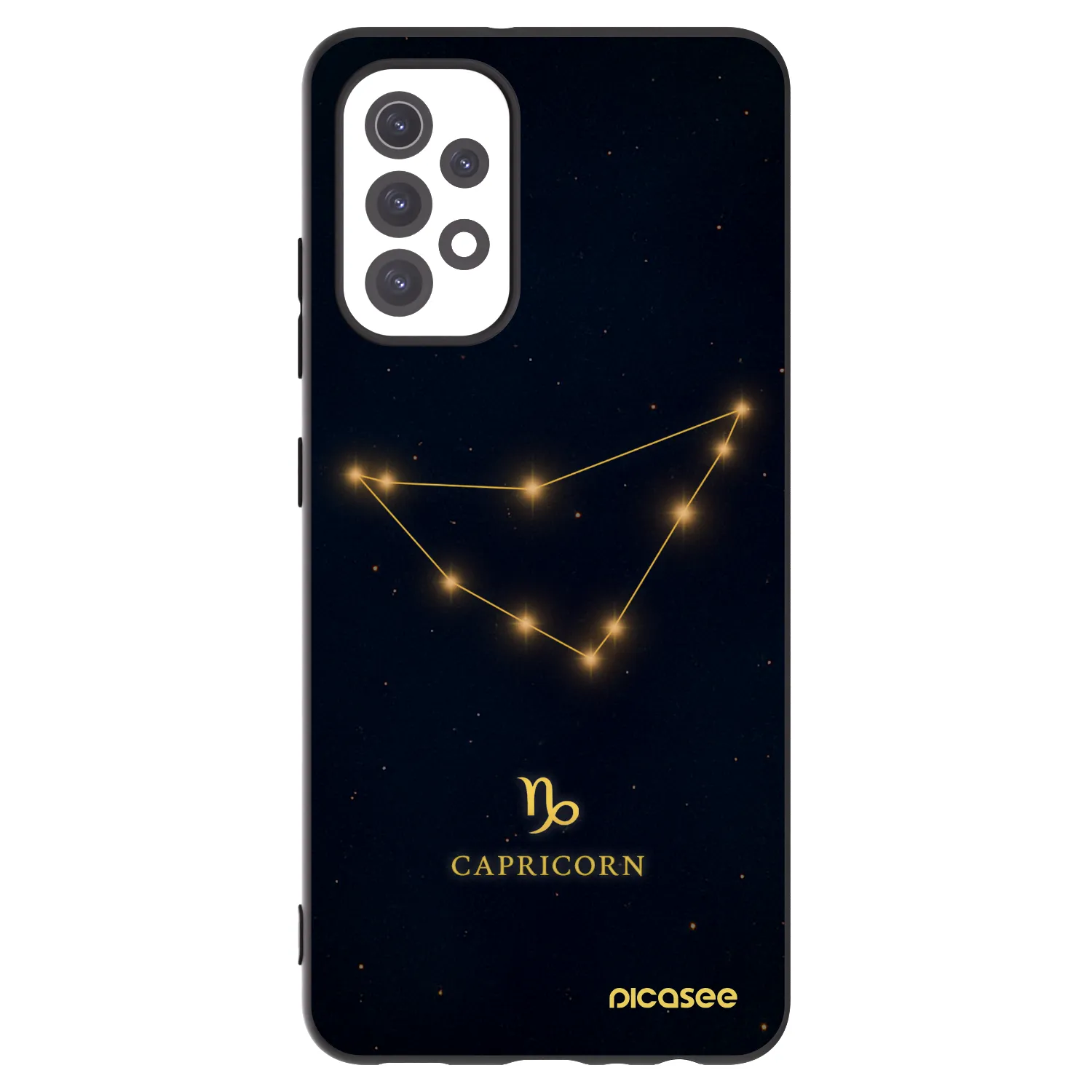 Picasee silikonowe czarne etui na Samsung Galaxy A32 5G A326B - CAPRICORN