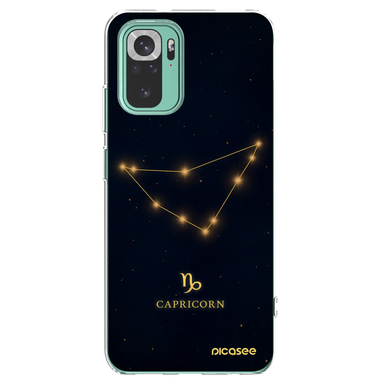 Picasee silikonowe przeźroczyste etui na Xiaomi Redmi Note 10 Pro - CAPRICORN