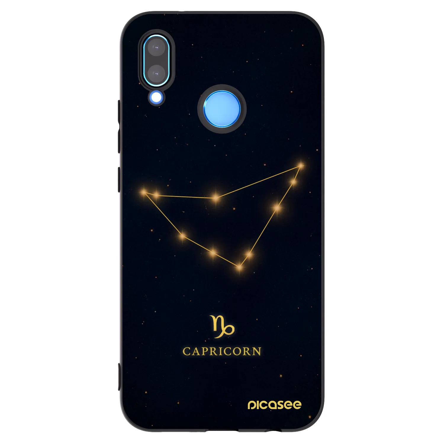 Picasee silikonowe czarne etui na Huawei Mate 40 Pro - CAPRICORN