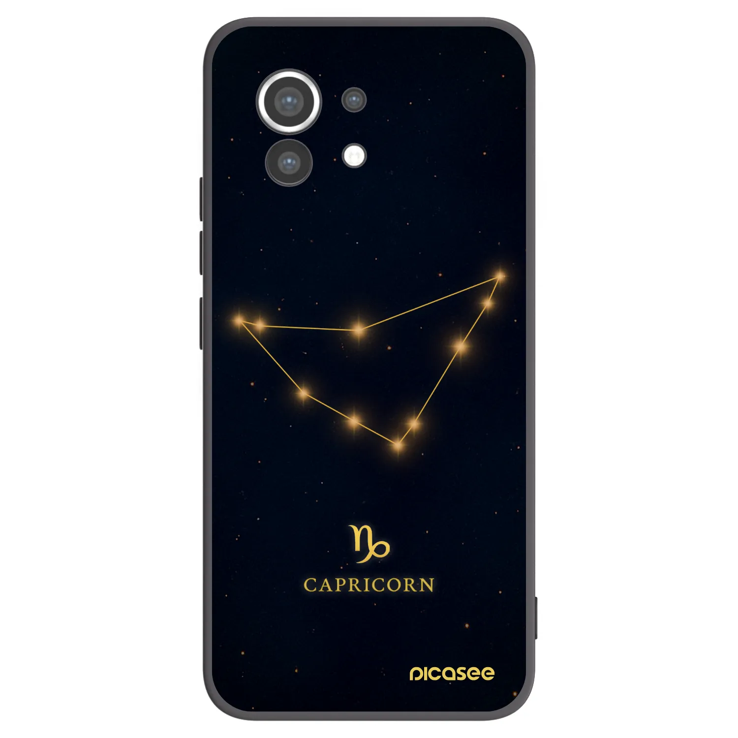 Picasee silikonowe czarne etui na Xiaomi Mi 11 - CAPRICORN